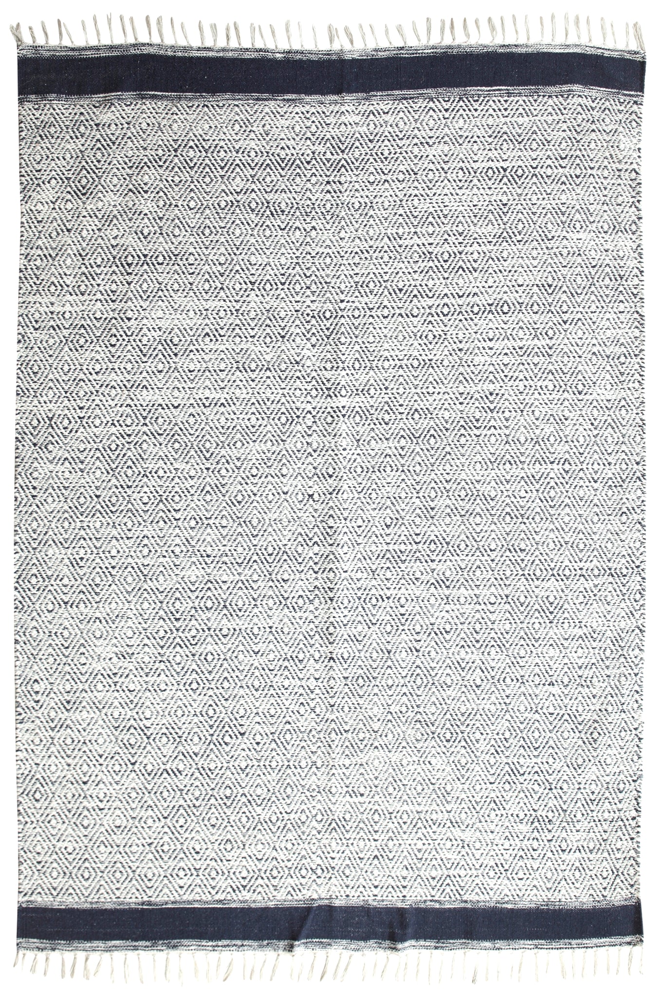 Handgewebter Teppich aus Baumwolle waschbar
